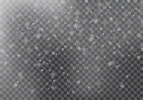 falling snow vector